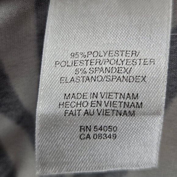 Evan Picone Dress Size 4 Black Cream Abstract Stripe A-Line Dress Faux Wrap Top - Picture 14 of 16